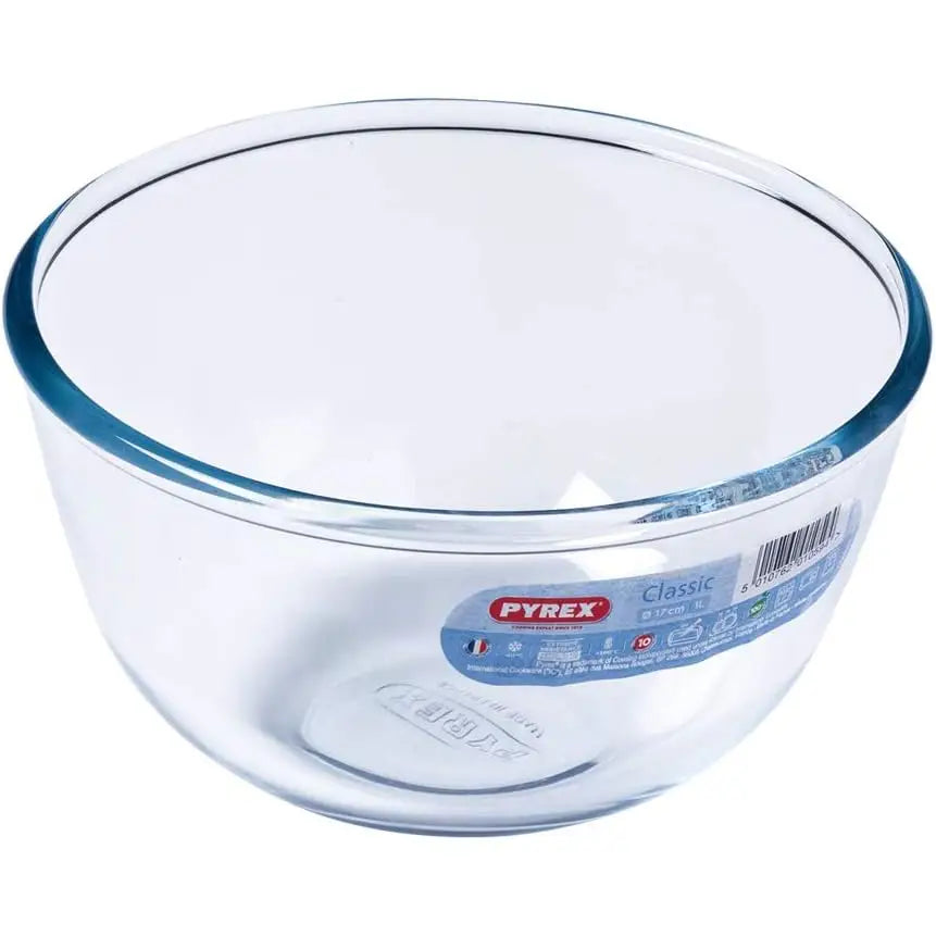 Pyrex 3 Piece Classic Bowl Set (0.5 + 1 + 2 Litre) - Glass