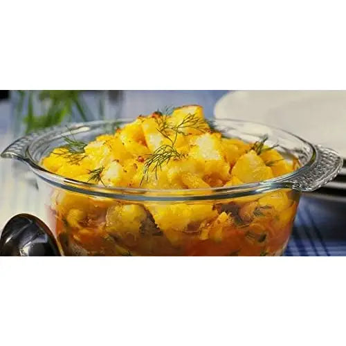 Pyrex Classic Glass Round Casserole Dish 4.9 Litre (3.5 +