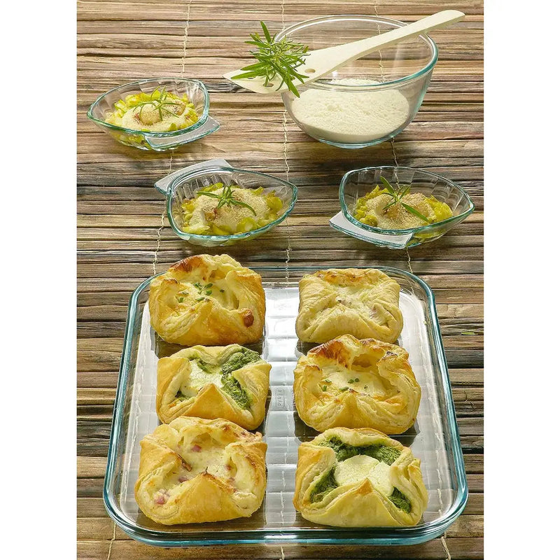 Pyrex Glass Oven Proof Baking Tray 32x26cm - Glass Baking