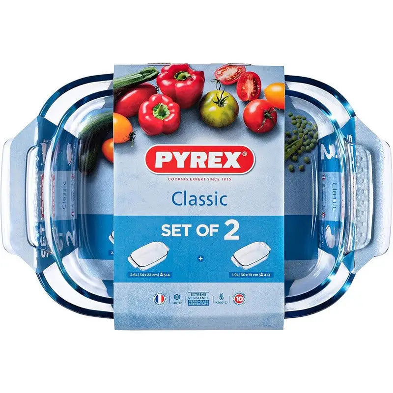 Pyrex Irresistible Rectangle Roaster Dish - Assorted Sizes