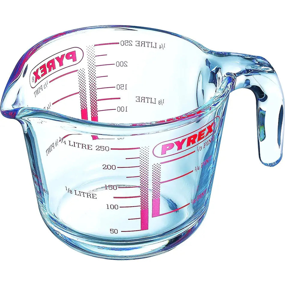 Pyrex Ovenproof Glass Measuring Jug - 250ml - 1 Litre