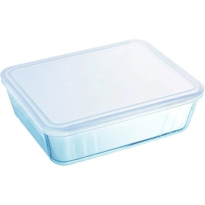 Pyrex Rectangle Glass Dish and Lid 25x20cm (approx 2.6
