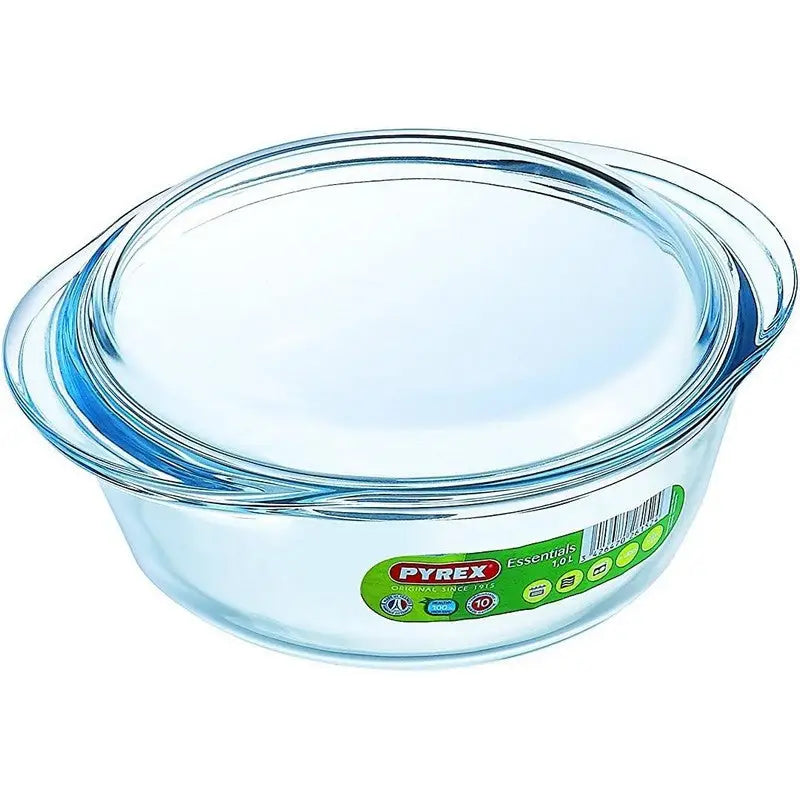 Pyrex Round Casserole Oven Proof Dish Including Lid - 1.3
