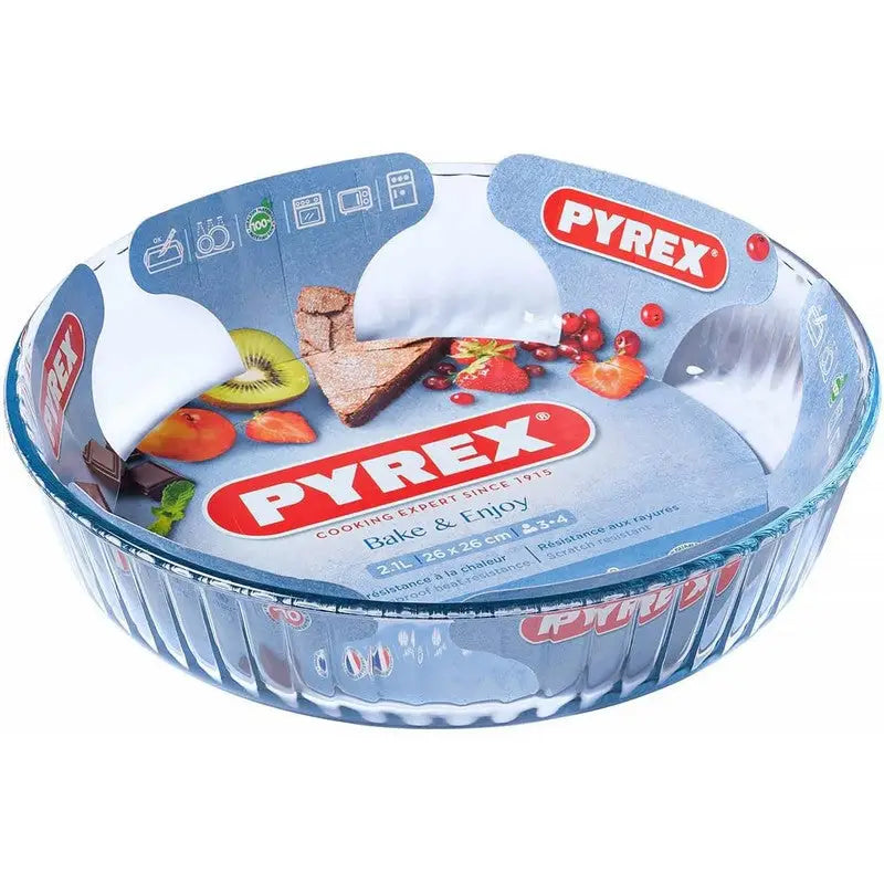 Pyrex Set Of 2 Baking Set 1.6L 28x28cm & 2.1L 26x26cm