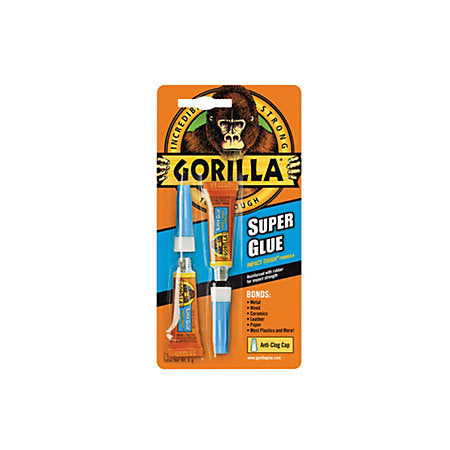 Gorilla Super Glue Anti-Clog Cap Impact Tough 2x3g (6g)