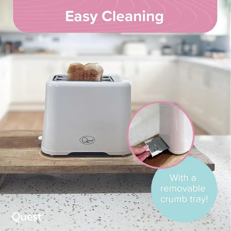 Quest 2 Slice Toaster White - Kitchenware >> Electrical