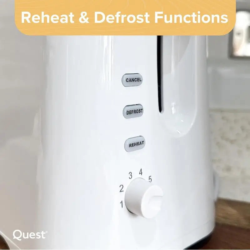 Quest 2 Slice Toaster White - Kitchenware >> Electrical