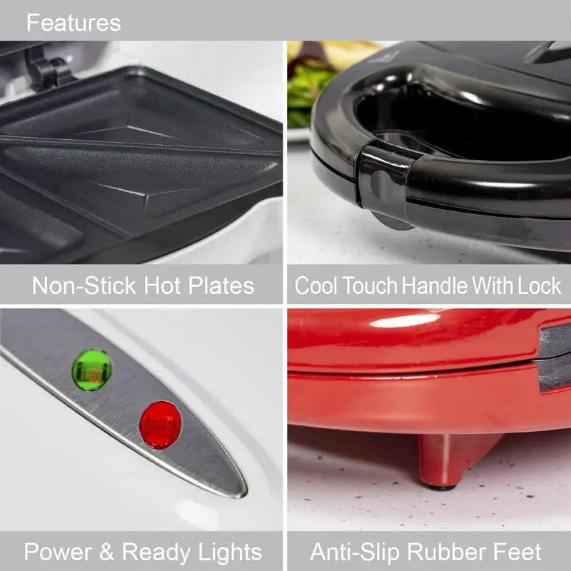 Quest Non-Stick Sandwich Toaster White - Kitchenware >>