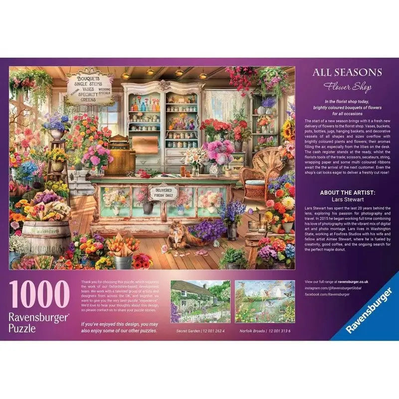 Ravensburger All Seasons Flower Shop - 1000 Piece Jigsaw