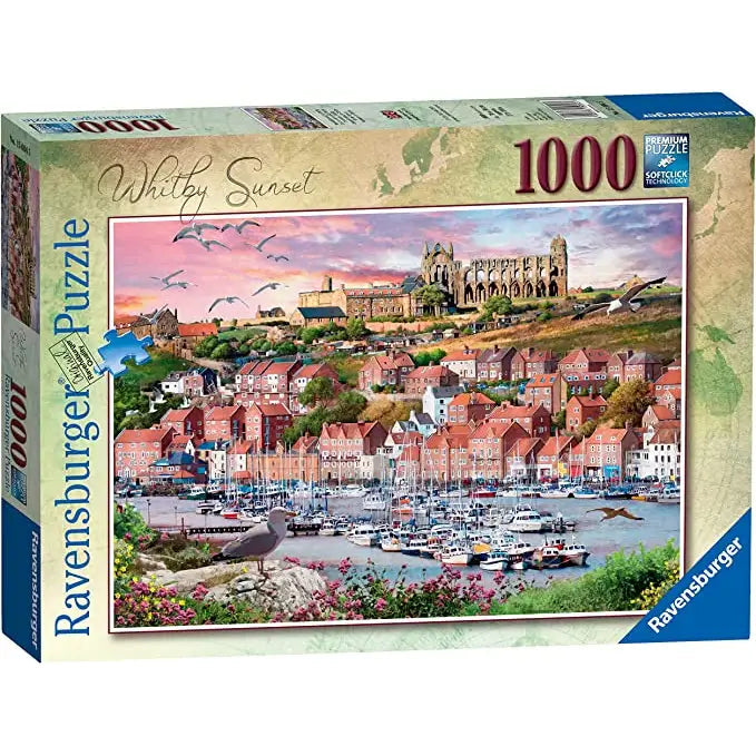 Ravensburger Puzzle Whitby Sunset 1000pce - Jigsaw Puzzles