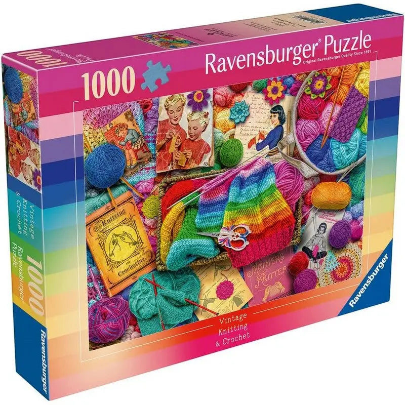 Ravensburger Vintage Knitting & Crochet - 1000 Piece Jigsaw