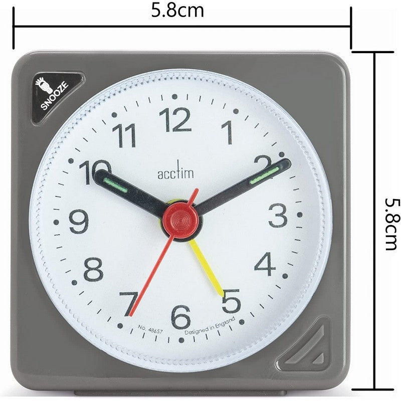 Acctim Incot Alarm Clock - Silver