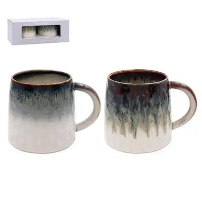 Reactive Glaze Mug Spot Set of 2 - Kitchenware >> Mugs