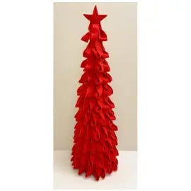 Red Felt Tree 52cm - Christmas >> Decorations