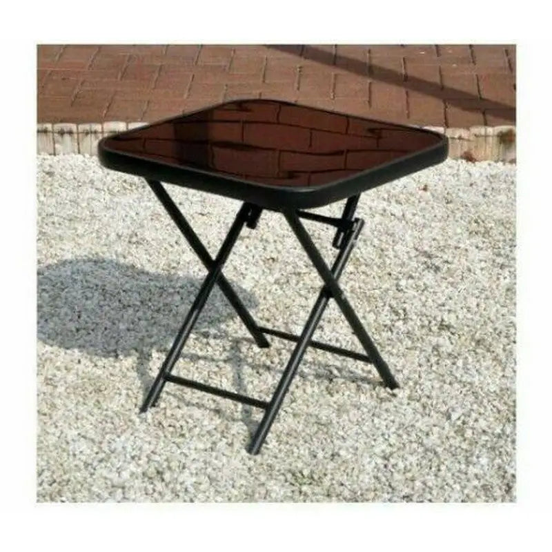 Redwood Leisure Folding Side Drinks Table - 46 x 46 x 50cm -