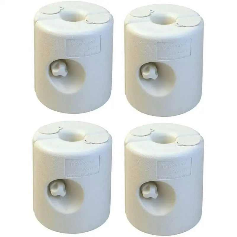 Redwood White Plastic Gazebo Leg Weights - 4 Pack - Canopy &