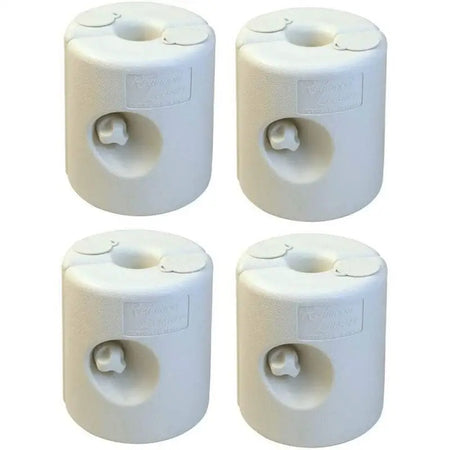 Redwood White Plastic Gazebo Leg Weights - 4 Pack - Canopy &