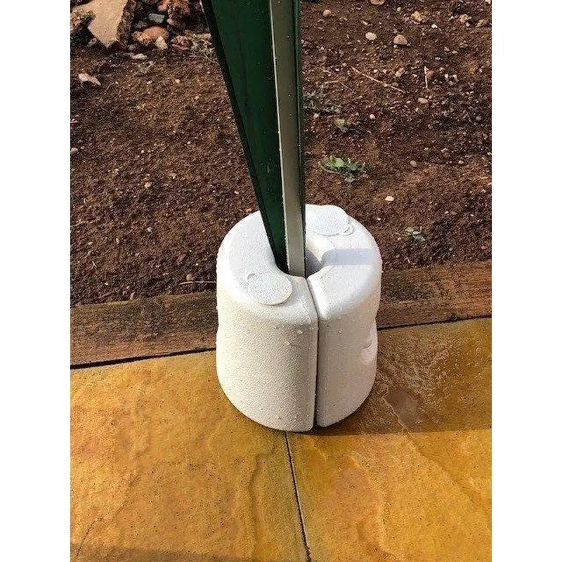 Redwood White Plastic Gazebo Leg Weights - 4 Pack - Canopy &