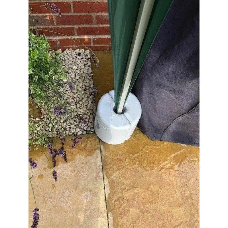 Redwood White Plastic Gazebo Leg Weights - 4 Pack - Canopy &