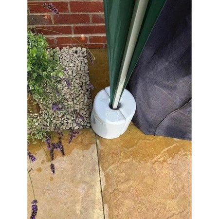 Redwood White Plastic Gazebo Leg Weights - 4 Pack - Canopy &