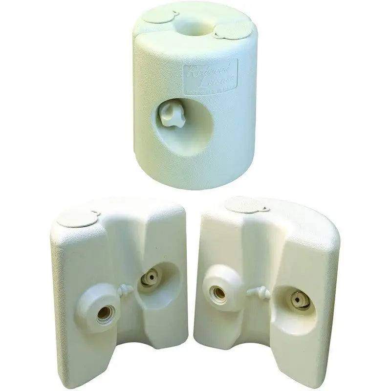 Redwood White Plastic Gazebo Leg Weights - 4 Pack - Canopy &