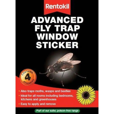 Rentokil Advanced Fly Trap Window Sticker 4 Pack