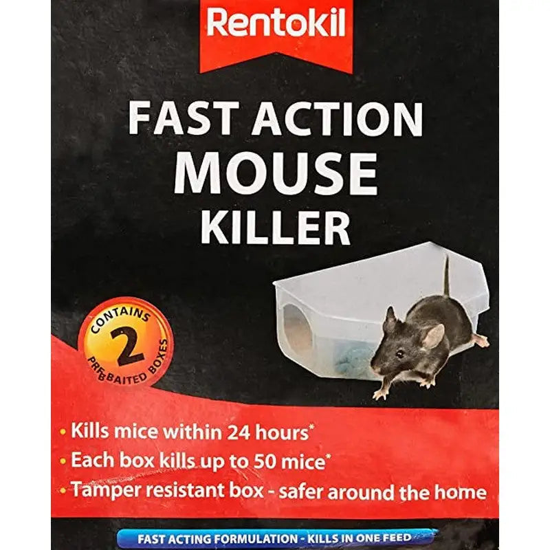 Rentokil Fast Action Mouse Killer Twin Pack - Pest Control