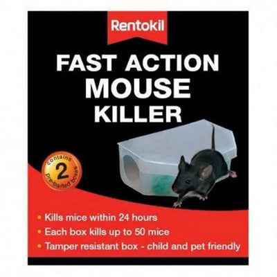 Rentokil Fast Action Mouse Killer Twin Pack - Pest Control