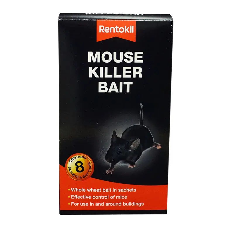 Rentokil Mouse Killer Bait 8 Sachet Pack - Pest Control