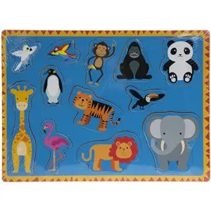 Retro Puzzle Zoo Animals - Toys
