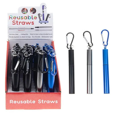 Reusable Straw Set (3 Colours - 1 Sent) - Giftware