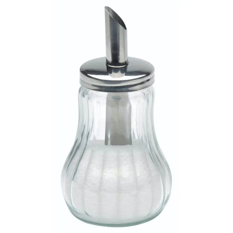 Ribbed Glass Sugar Dispenser - Kitchenware
