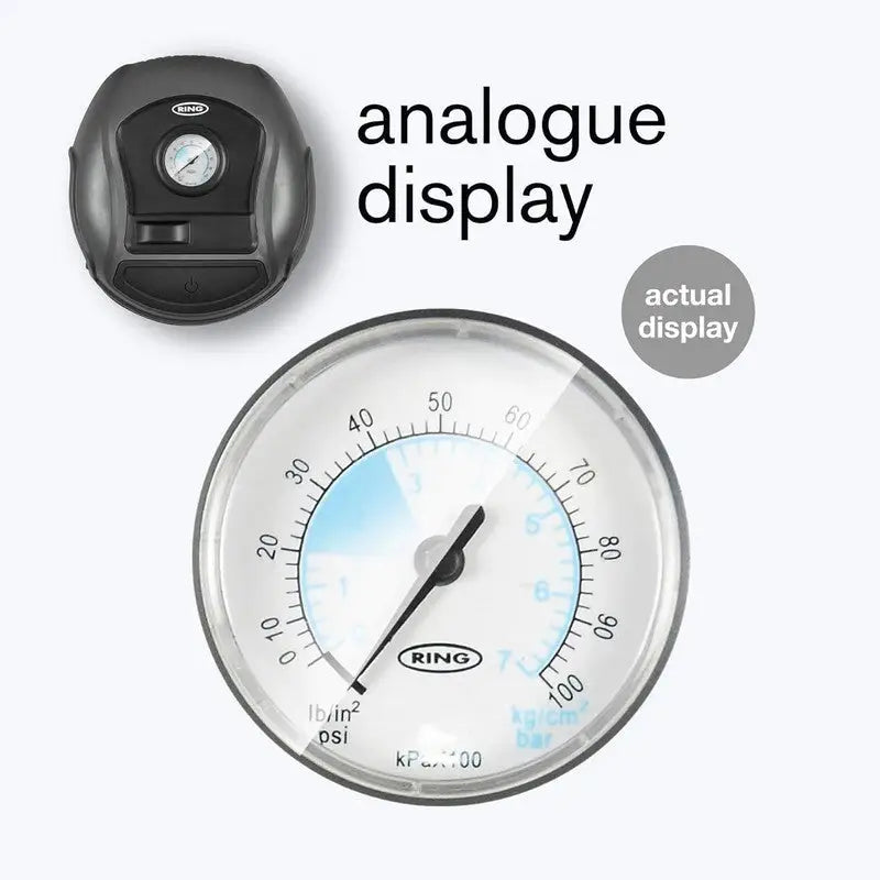 Ring Analogue Tyre Inflator Air Compressor 12V Dc - DIY