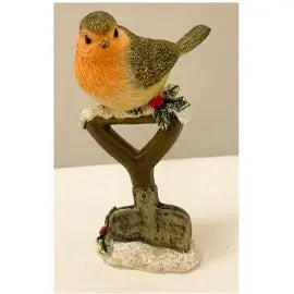 Robin On Spade 11cm - Seasonal >> Christmas >> Decorations
