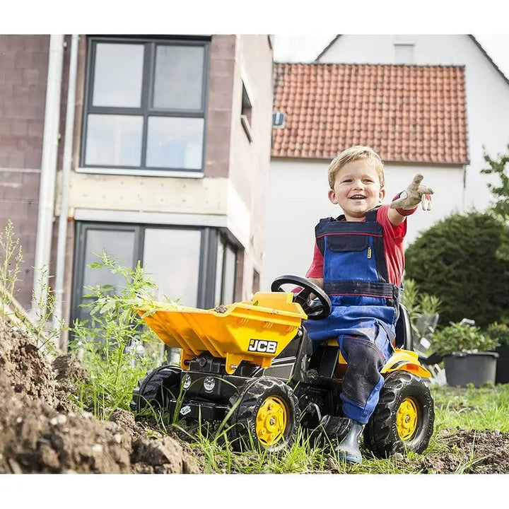 Rolly Jcb Pedal Dumper Truck with Tipping Front Dumper Stewart and Gibson Ltd