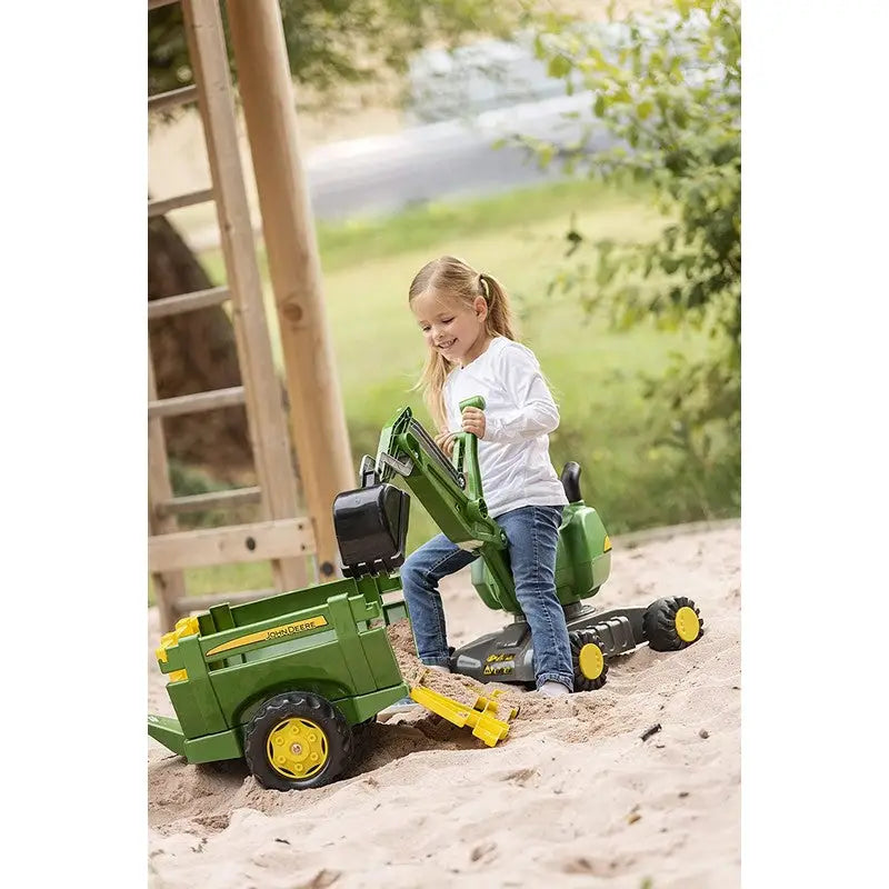 Rolly John Deere Excavator On Wheels - Toys