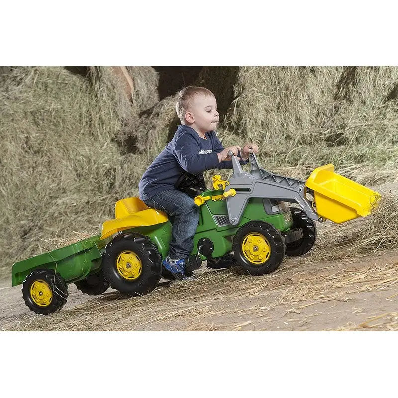 Rolly John Deere Ride On Tractor With Trailer And Scoop -