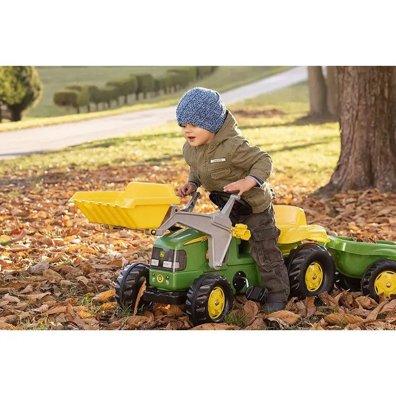 Rolly John Deere Ride On Tractor With Trailer And Scoop -