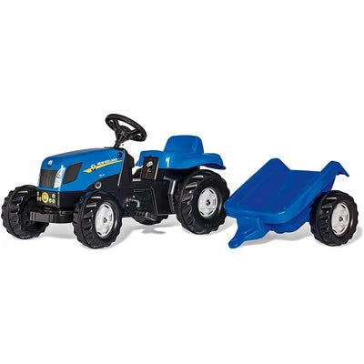 Rolly New Holland T7040 Ride On Tractor With Trailer - Toys
