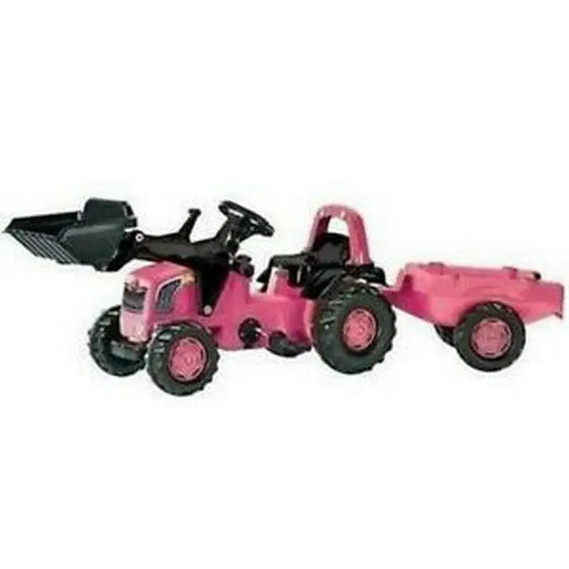 Rolly Pink Ride On Tractor With Scoop - Toys