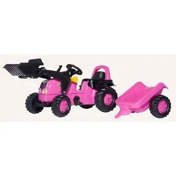 Rolly Pink Ride On Tractor With Scoop - Toys