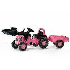 Rolly Pink Ride On Tractor With Scoop - Toys