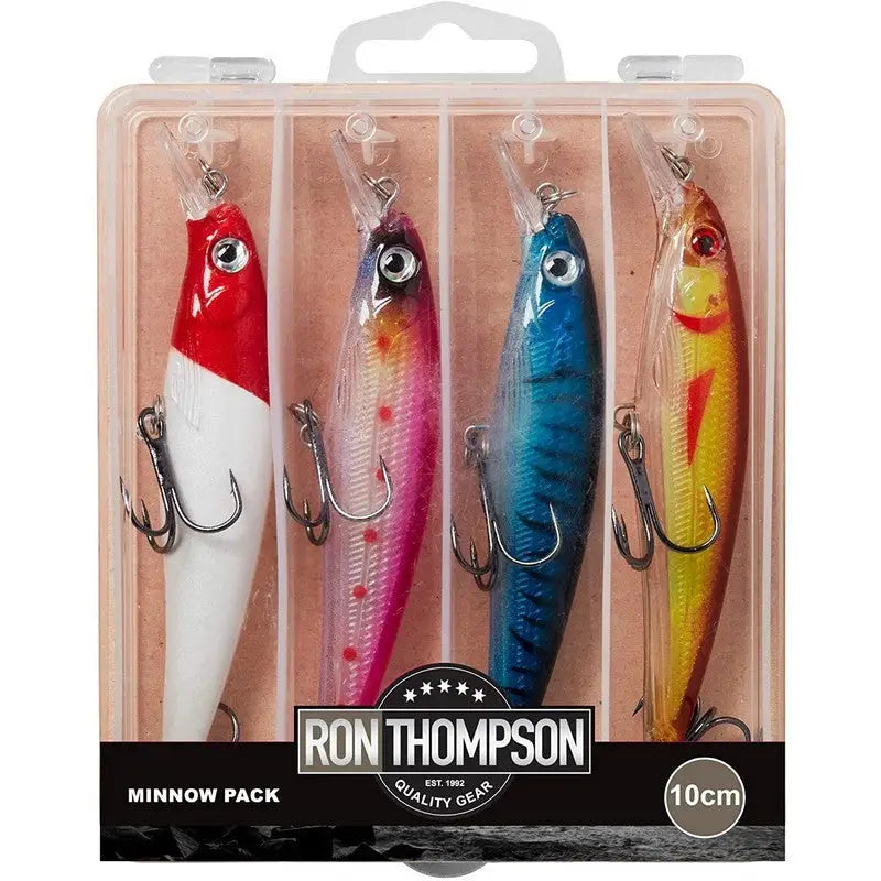 Ron Thompson Minnow Saltwater Lure Pack 10cm - 4 Pack -