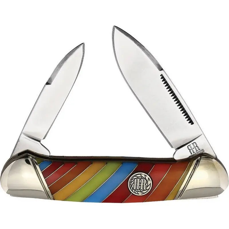 Rough Rider Canoe Lollipop Double Blade Pen Knife - Canoe