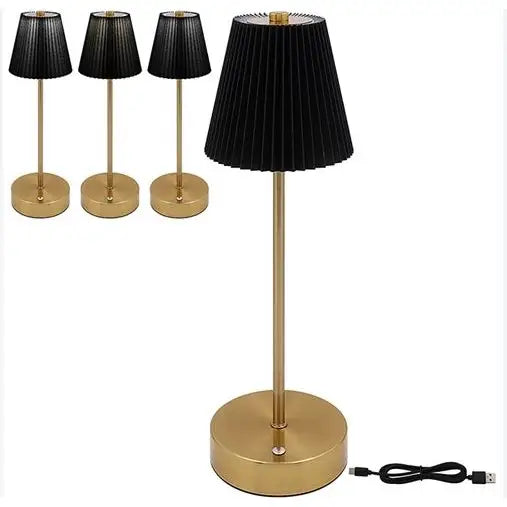 Round Base Touch LED Lamp Black - Homeware >> Lamps