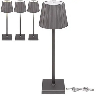 ROUND BASE Touch LED Lamp Grey - Homeware >> Lamps