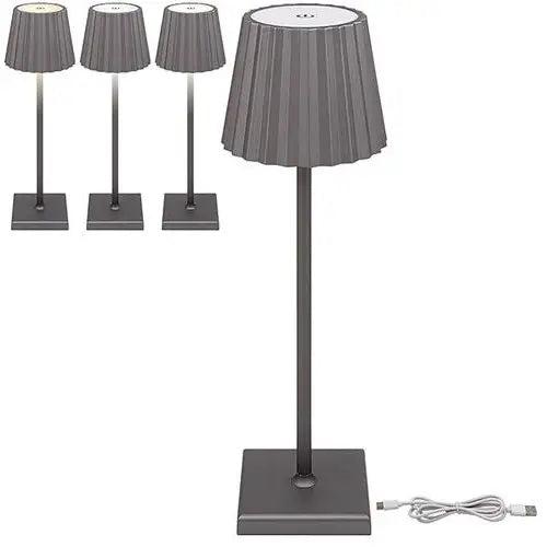 ROUND BASE Touch LED Lamp Grey - Homeware >> Lamps
