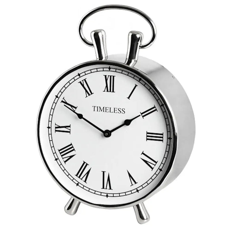 Round Nickle Clock 30 X 12 X 41cm - Clocks
