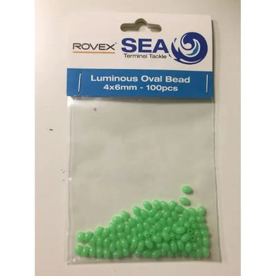 Rovex Accessory Luminous Oval Beads 4x6mm - 100pcs - Fishing