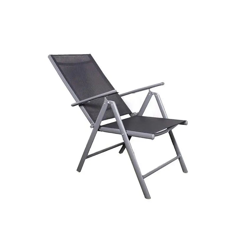 Royal Craft Rio 4 Seater Black Glass Table Inc Parasol